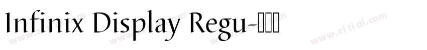 Infinix Display Regu字体转换
